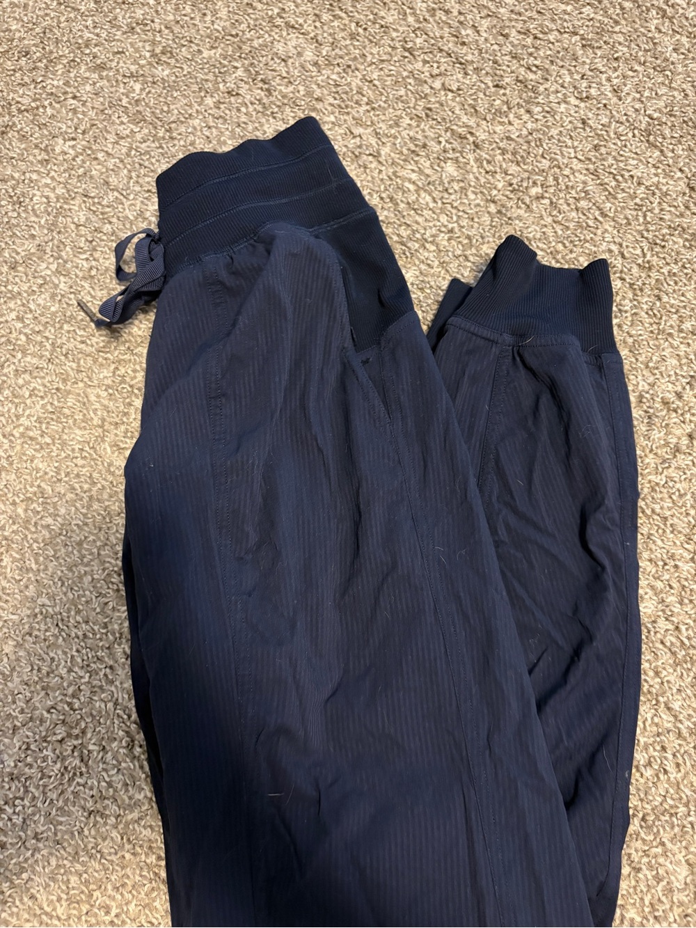 Women’s Navy Lululemon Studio Joggers